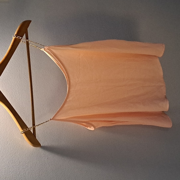 Blush Pink Chain Tank Top - Picture 1 of 4
